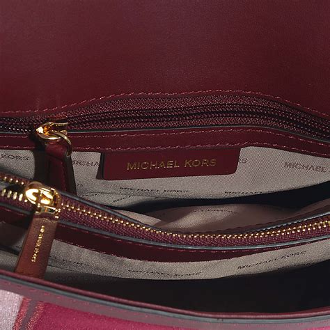 burgundy and gold michael kors bag|Michael Kors maroon handbags.